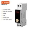 Siguranta automata inteligenta WiFi SINOTIMER WPS103-63A, protectie tensiune si curent, monitorizare kWh, Tuya, 230V